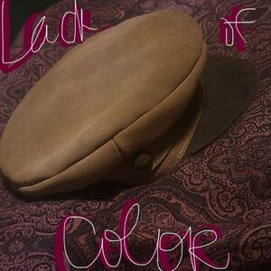 Australia’s Lack of Color, the Lola Newsboy all suede leather cappie cap hat